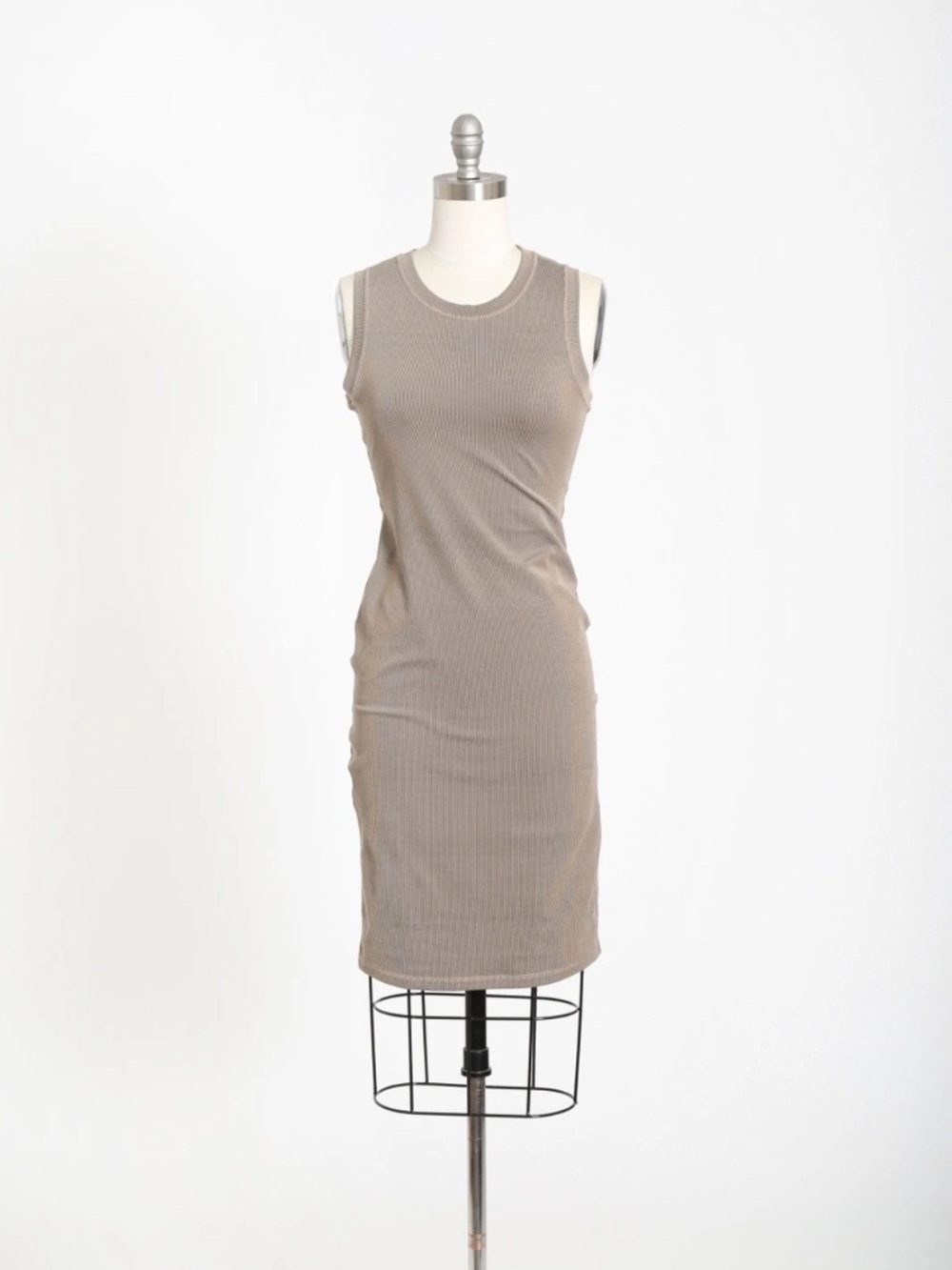 PRANA Becksa gray ribbed stretch dress Sz. S